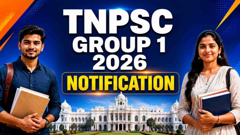 TNPSC Group 1 Notification 2026 Released: Apply for Top Posts