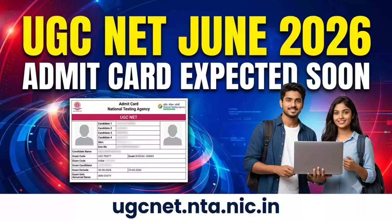 UGC NET June 2026 Admit Card Expected Soon at ugcnet.nta.nic.in