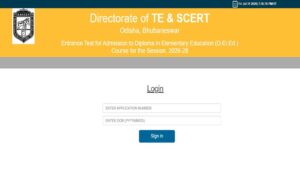 Odisha CT Entrance Admit Card 2026: Download Hall Ticket at SCERT SAMS Odisha