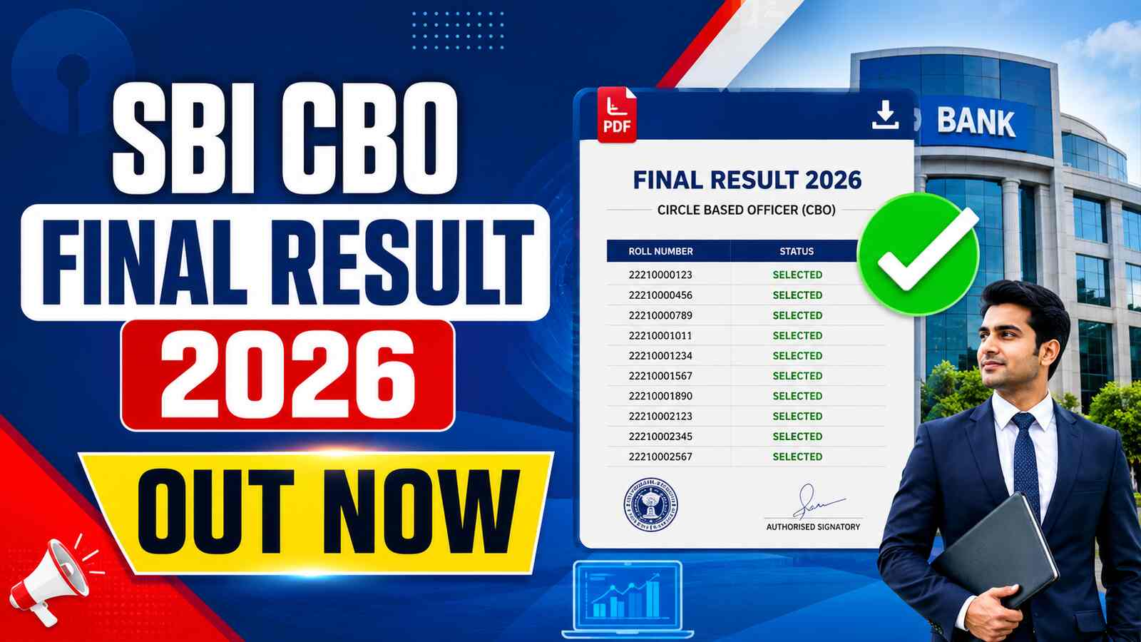 SBI CBO Final Result 2026 Out Check Merit List & Marks at sbi.co.in