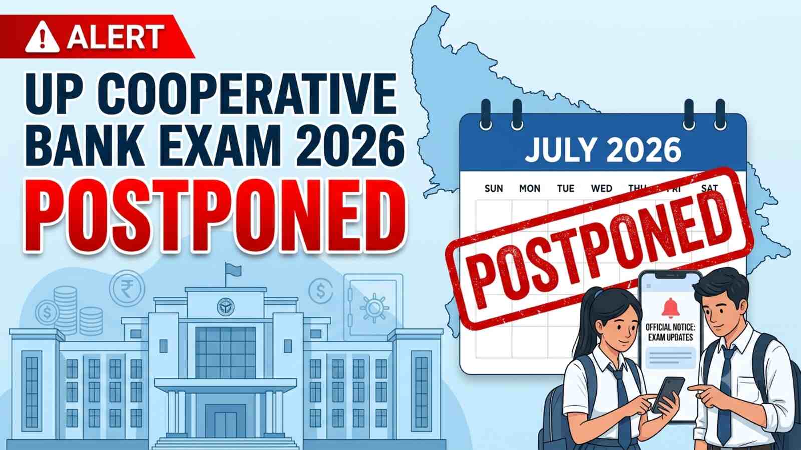 UP Cooperative Bank Exam 2026 Postponed Check Official UPCISB Notice Here