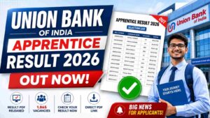 Union Bank of India Apprentice Result 2026: Download Merit List PDF, Check Next Steps