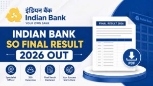 Indian Bank SO Final Result 2026: Direct Link to Download Final Merit List PDF