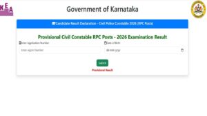 KSP Civil Police Constable (RPC & KK) Result 2026 Declared: Download Karnataka CSP Provisional Scorecard