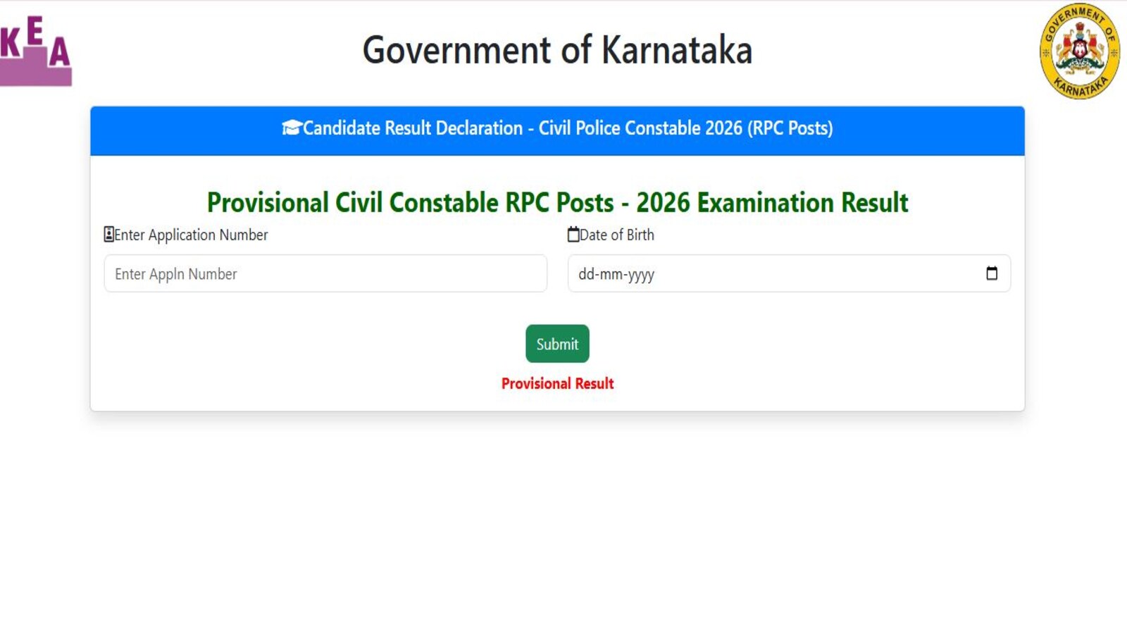 KSP Civil Police Constable Result 2026 Out Scorecard Link Active