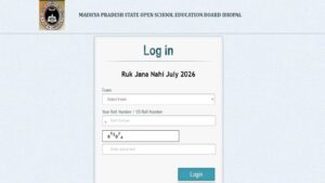 MPSOS Result 2026 OUT: Check MP Open School 10th, 12th Result at mpsos.nic.in