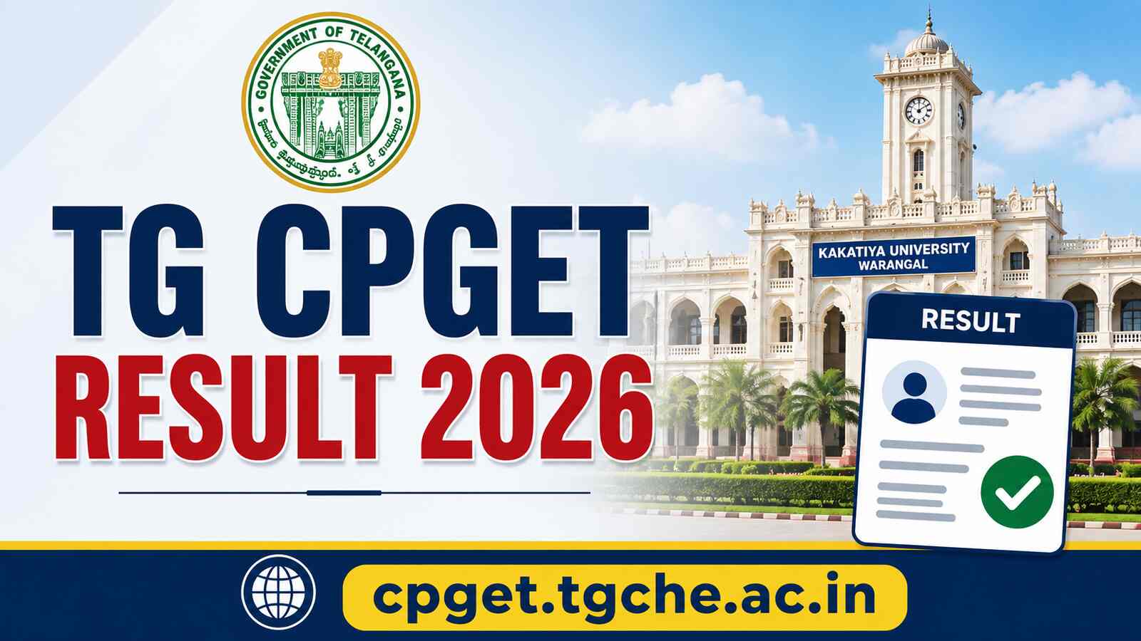 TG CPGET Result 2026