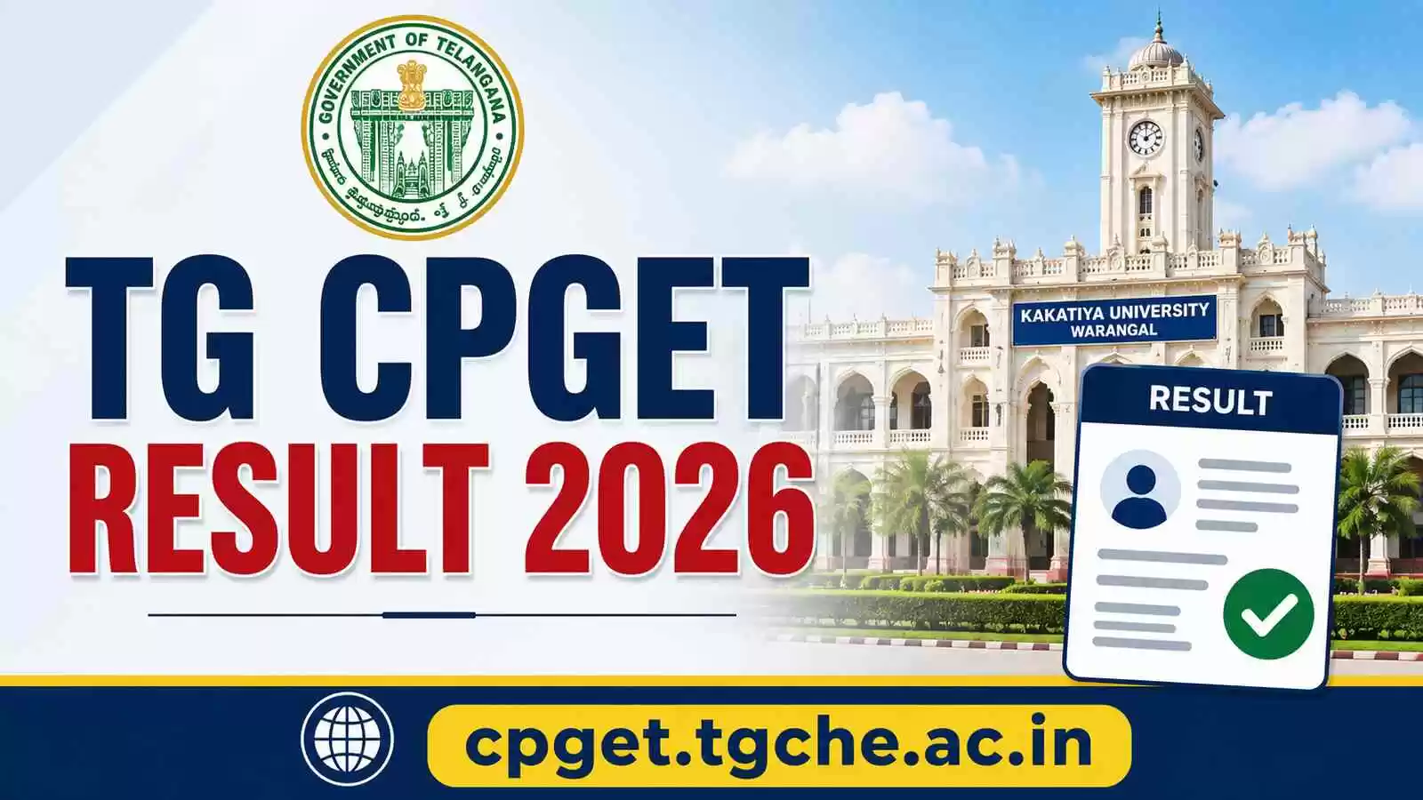 TG CPGET Result 2026